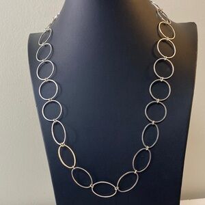 Silver tone necklace